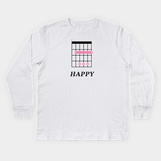 B Healthy B Guitar Chord Tab Light Theme Kids Long Sleeve T-Shirt